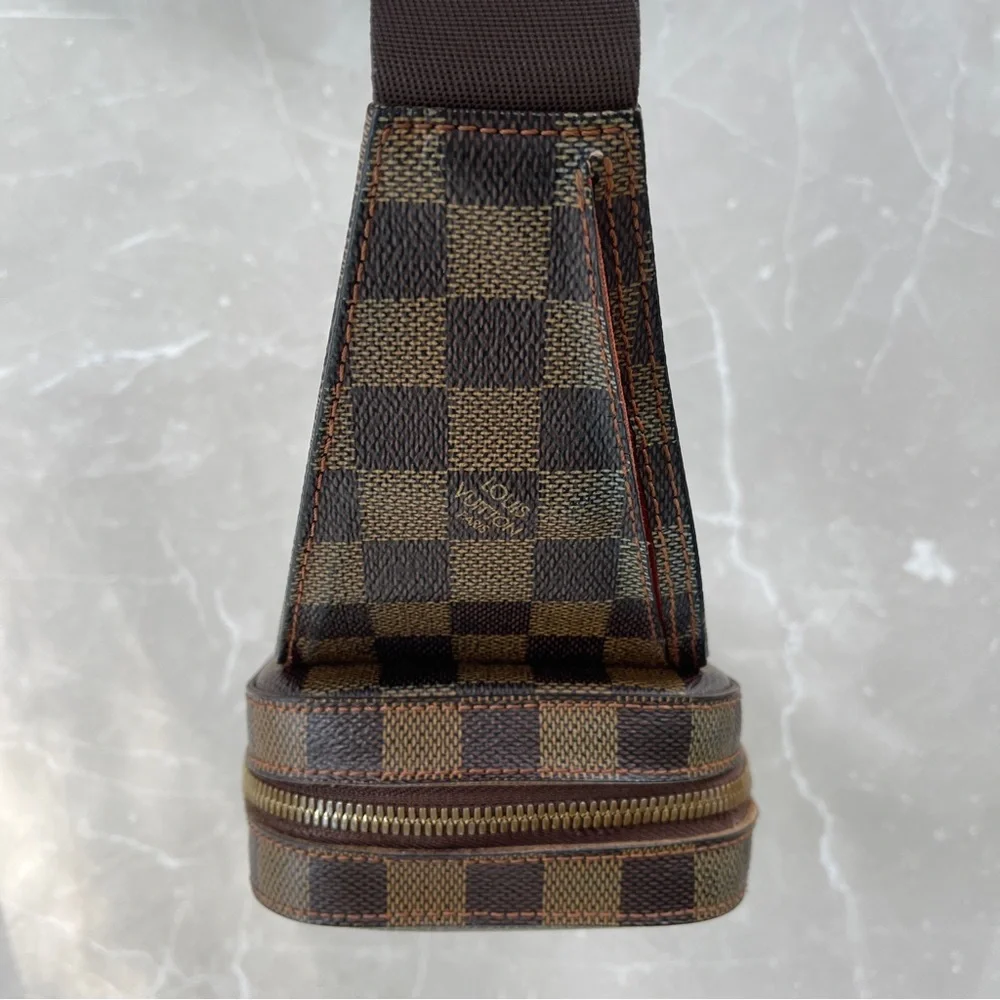 Louis Vuitton Damier Ebene Canvas Geronimos Unisex Crossbody Sling Belt Bag - Picture 3 of 17